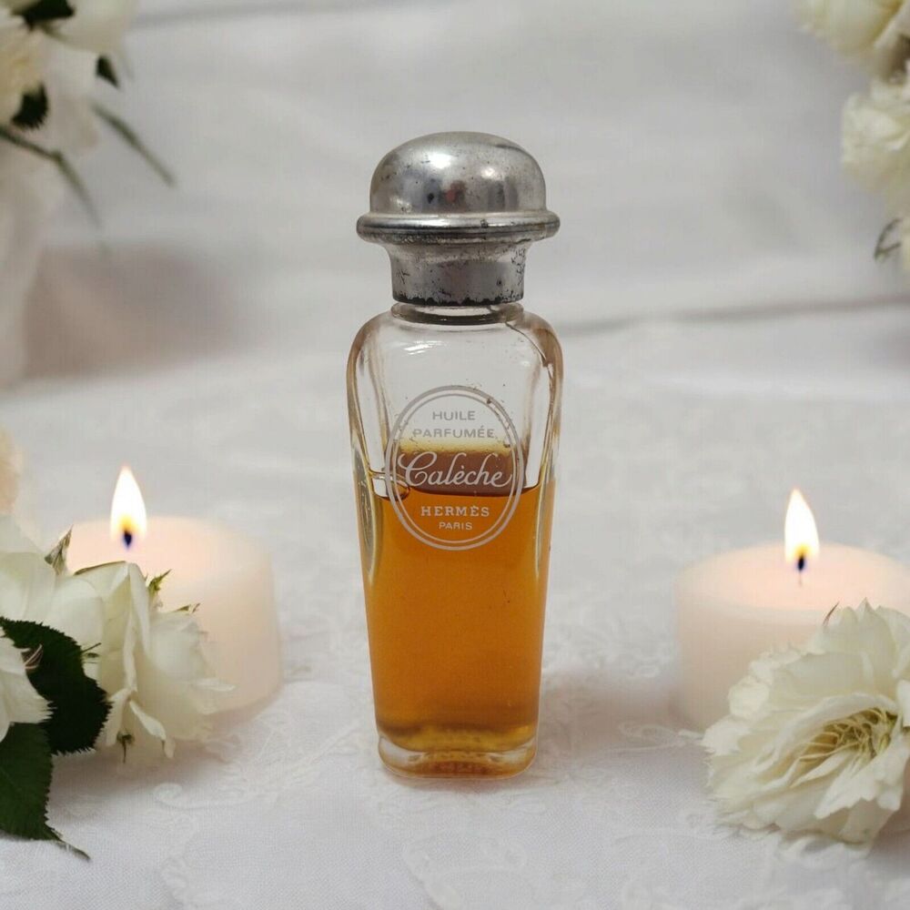 Hermes Caleche PERFUME OIL Huile Parfumee .8oz 25ml SPLASH Paris France Vintage